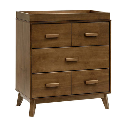 Babyletto Scoot 3-Drawer Changer Dresser In Natural Walnut