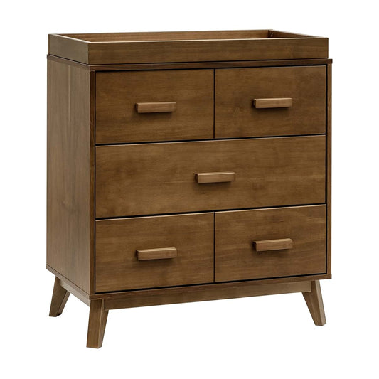 Babyletto Scoot 3-Drawer Changer Dresser In Natural Walnut