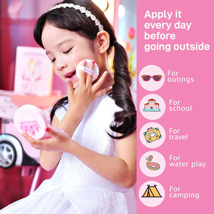 Peach And Kids Sunscreen SPF50+ PA++++ Airless Pact Sensitive Skin