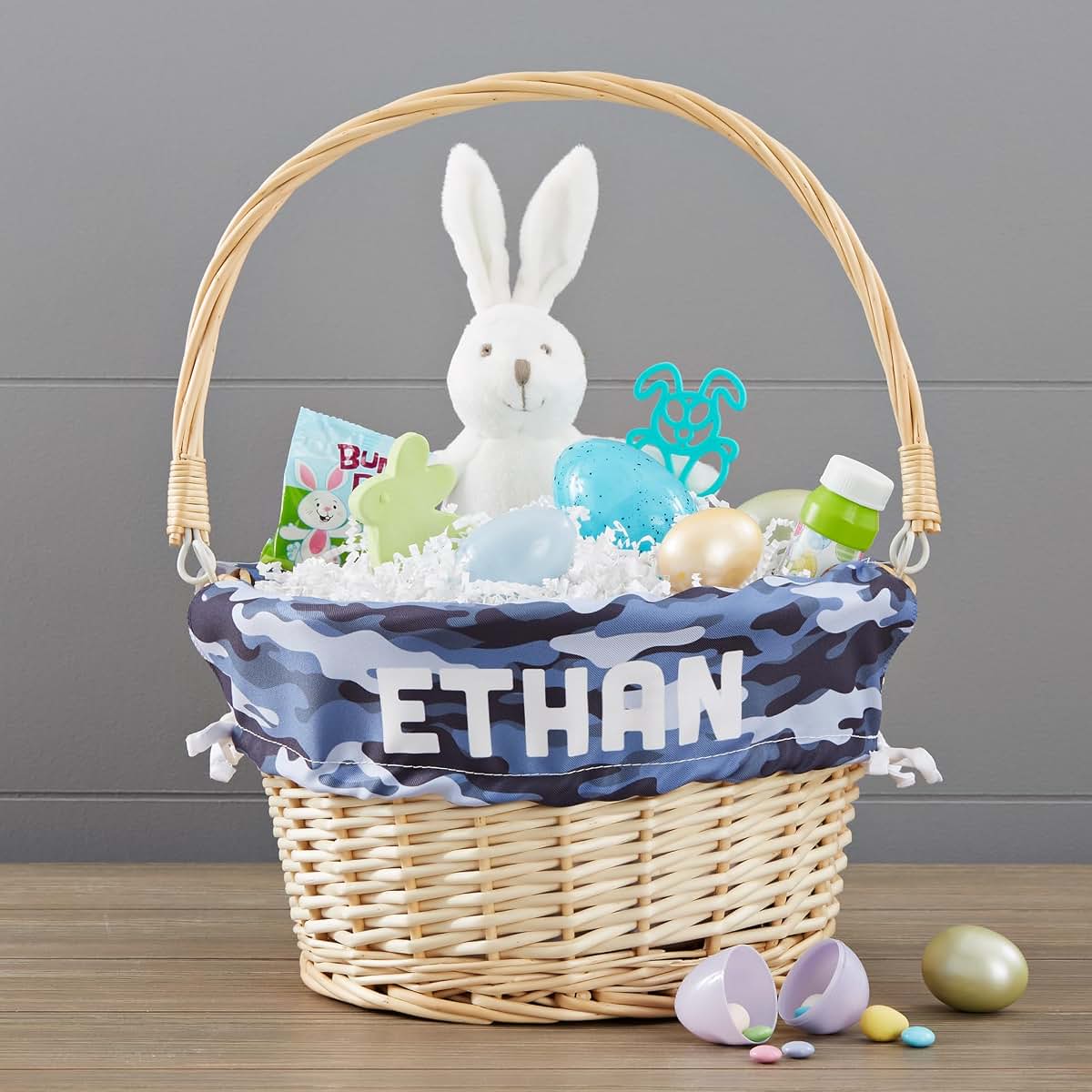 Personalization Universe Camo Willow Easter Basket with Folding Handle (photo 2)