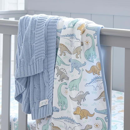 Butterblu Sparrow Sweater Knit Blanket, 100% Organic Cotton, 30x40 Inch