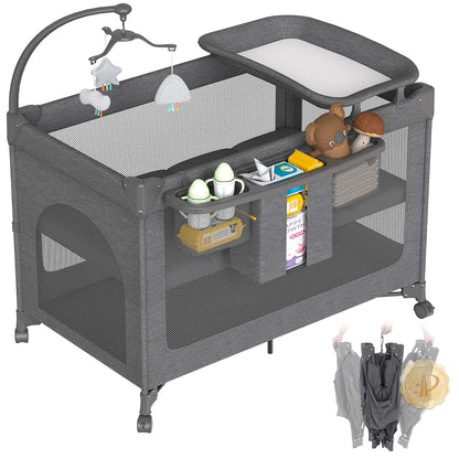 4 In 1 Baby Bassinet With Mattress And Wheels