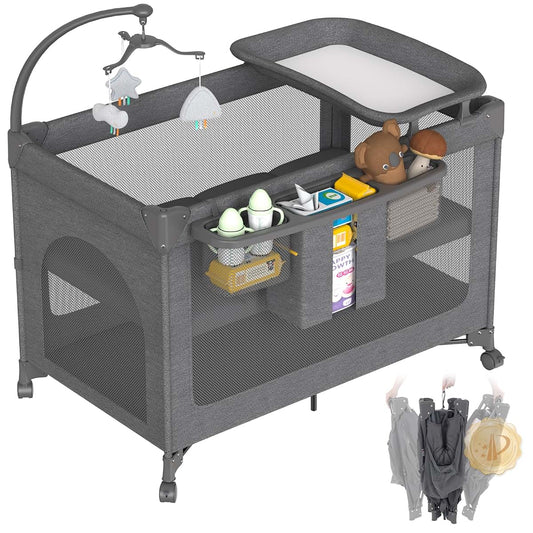 4 In 1 Baby Bassinet With Mattress And Wheels