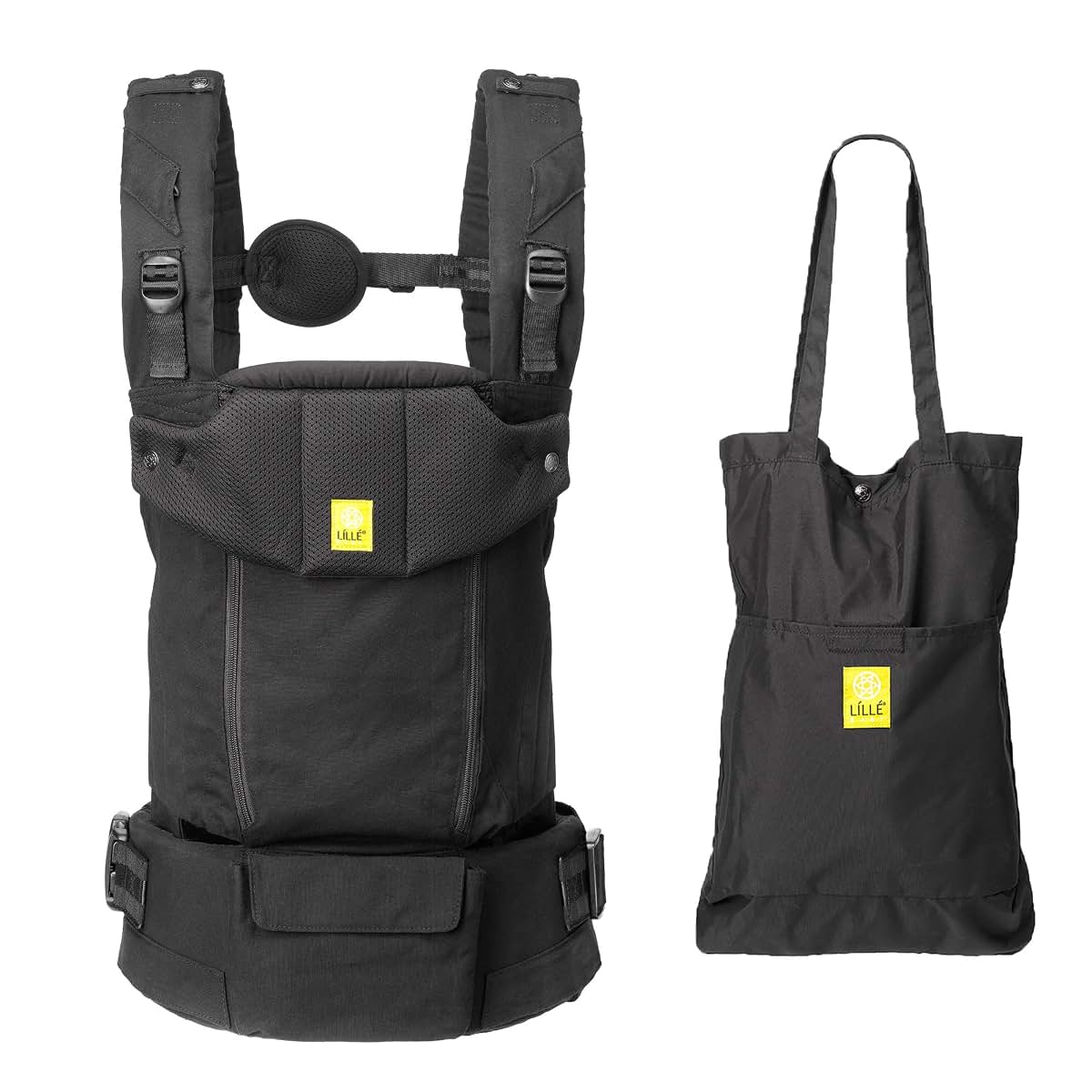 LILLEbaby LÍLLÉbaby Serenity 6-in-1 Ergonomic Baby Carrier, Newborn to Toddler, Lumbar Support with Convertible Tote