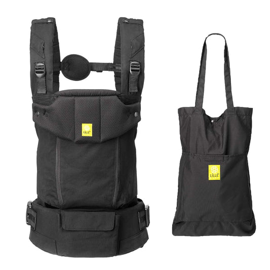 LILLEbaby LÍLLÉbaby Serenity 6-in-1 Ergonomic Baby Carrier, Newborn to Toddler, Lumbar Support with Convertible Tote