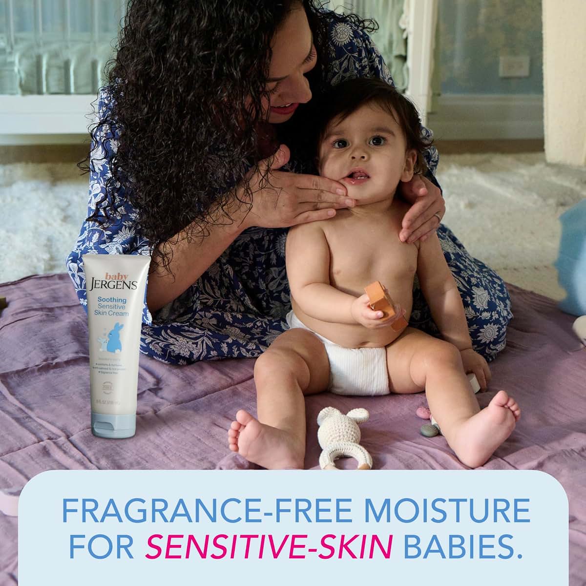 Jergens Baby Soothing Sensitive Skin Cream with Oatmeal, 8 Fl Oz
