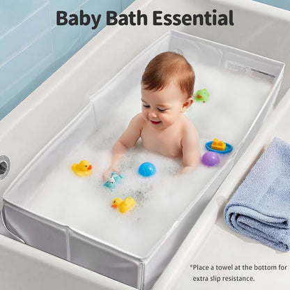 Portable Baby Bathtub for Toddlers 6M-3Y | Collapsible & Travel Ready