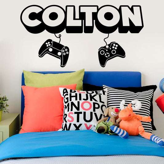Vinyl Designs 3D Gamer Name Vinyl Wall Decal Sticker Art
