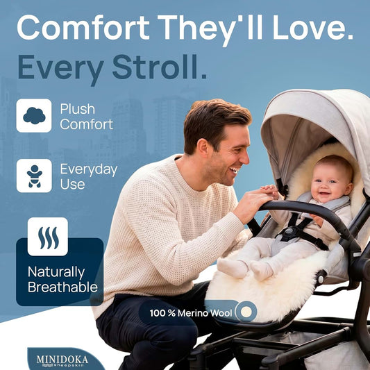Desert Breeze Distributing Merino Sheepskin Stroller & Car Seat Liner (photo 2)