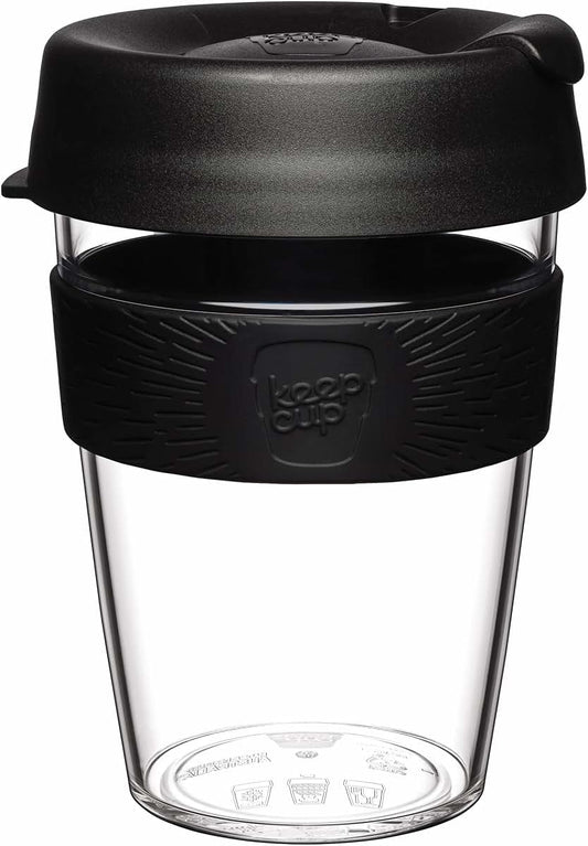 KeepCup Original Reusable Coffee Cup, 12 oz Lightweight Plastic Travel Cup