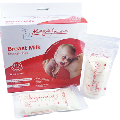 Mommy's Precious Breastmilk Storage Bags 110 Count 8 Oz