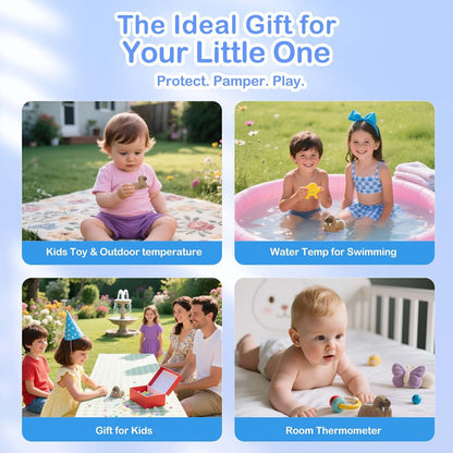 Doli Yearning Baby Bath Thermometer with LCD Display and Safety Light