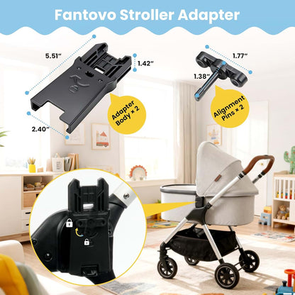 UPPAbaby to Nuna Stroller Connector Adapter for Bassinet Connection