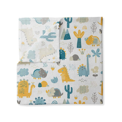 Bacati - Muslin Swaddle Blanket for Boys, Baby Receiving Blanket, Newborn Gift, Baby Shower Item, Wearable Swaddling (photo 4)