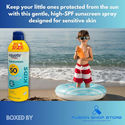 Fusion Shop Store Kids Sunscreen Spray SPF 50 Broad Spectrum Value Size (photo 2)