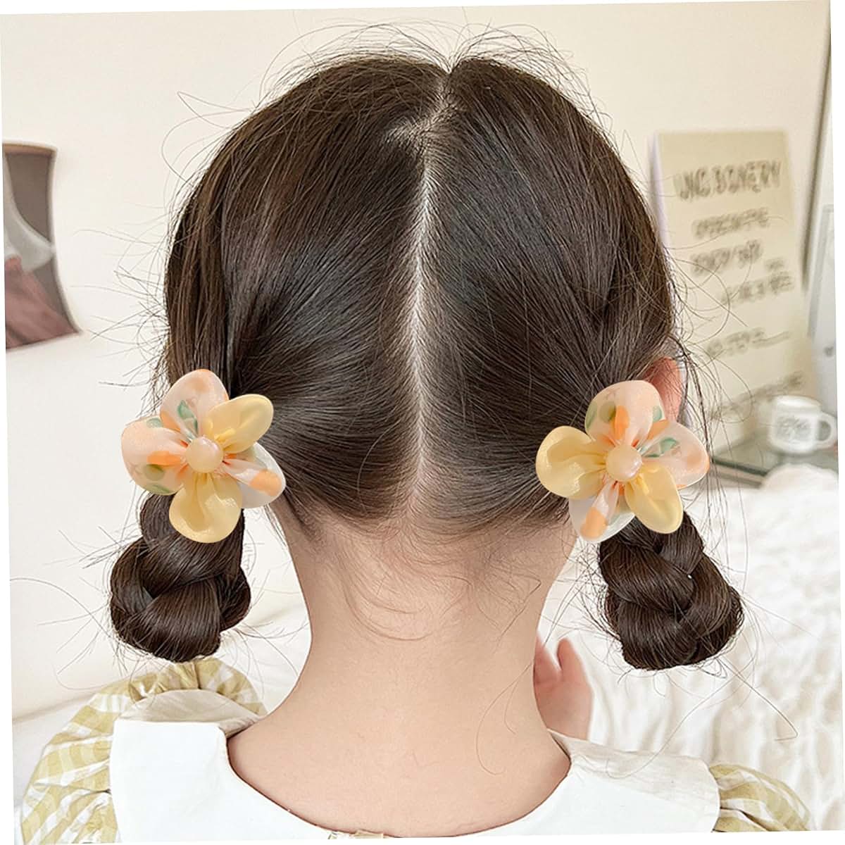Nidone Baby Girl Hair Clips With Pearl Bead And Flower Designs, 40 Piece Set (photo 4)