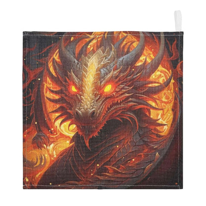 Jihqo Baby Washcloths 5 Pack, Fire Dragon Soft Muslin Towels