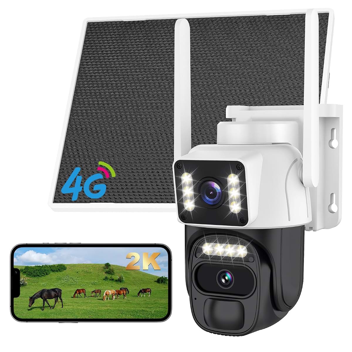 BiOSAFETY 4G LTE Cellular Solar Powered Security Camera
