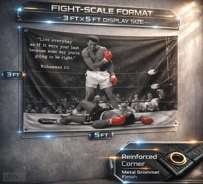 Muhammad Ali Boxing Wall Tapestry for Gym and Dorm Decor