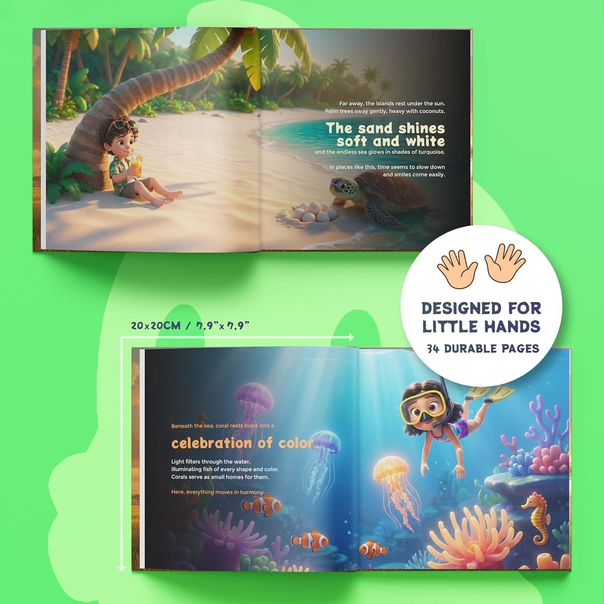 Tiny Mango Personalized Baby Book | 3D Character from Baby's Photo | Ages 0–2 (photo 4)