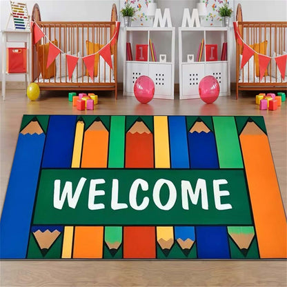 Hongxiu Kids Educational Rug, 5x7ft Alphabet Letter Print Carpet
