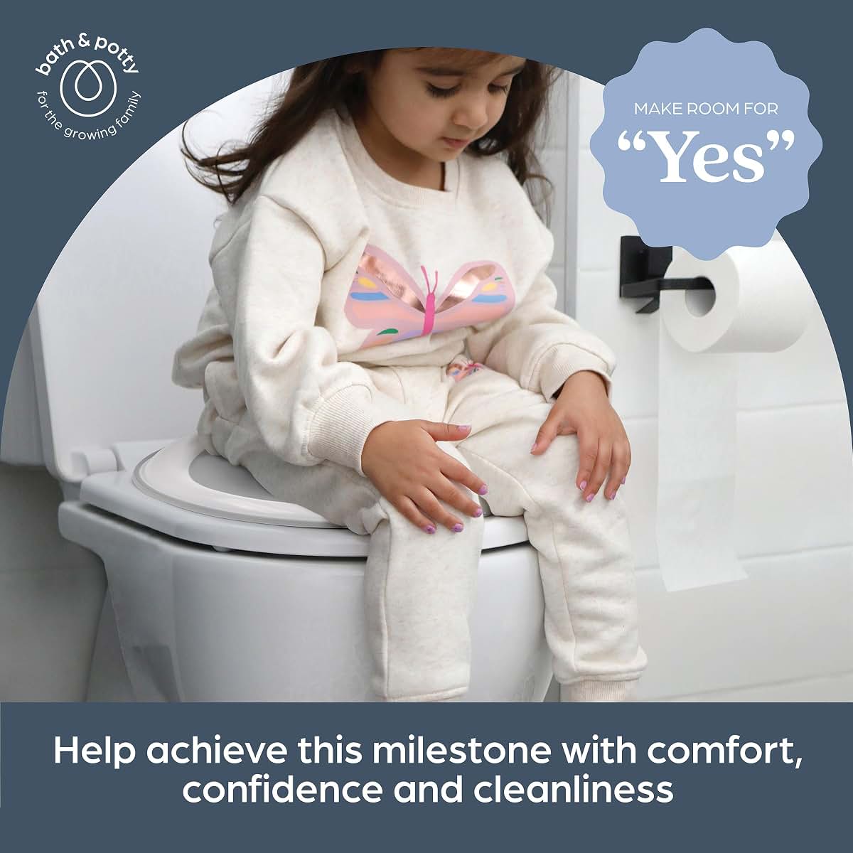 Dreambaby Potty Training Seat with Non-Slip Base, Fits Round and Oval Toilets, Travel-Friendly Toddler Toilet Seat