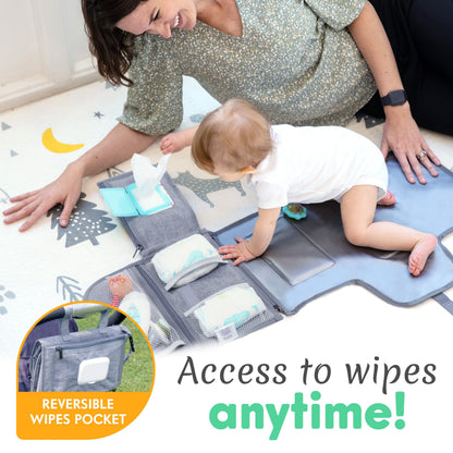 Kopi Baby Portable Diaper Changing Pad with Wipes Pocket