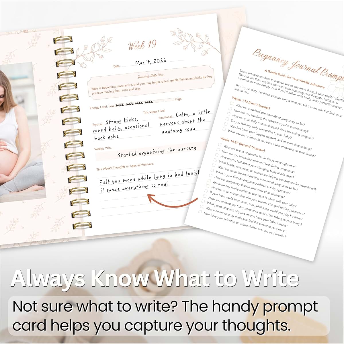 Pregnancy Journal & Memory Book for First-Time Moms