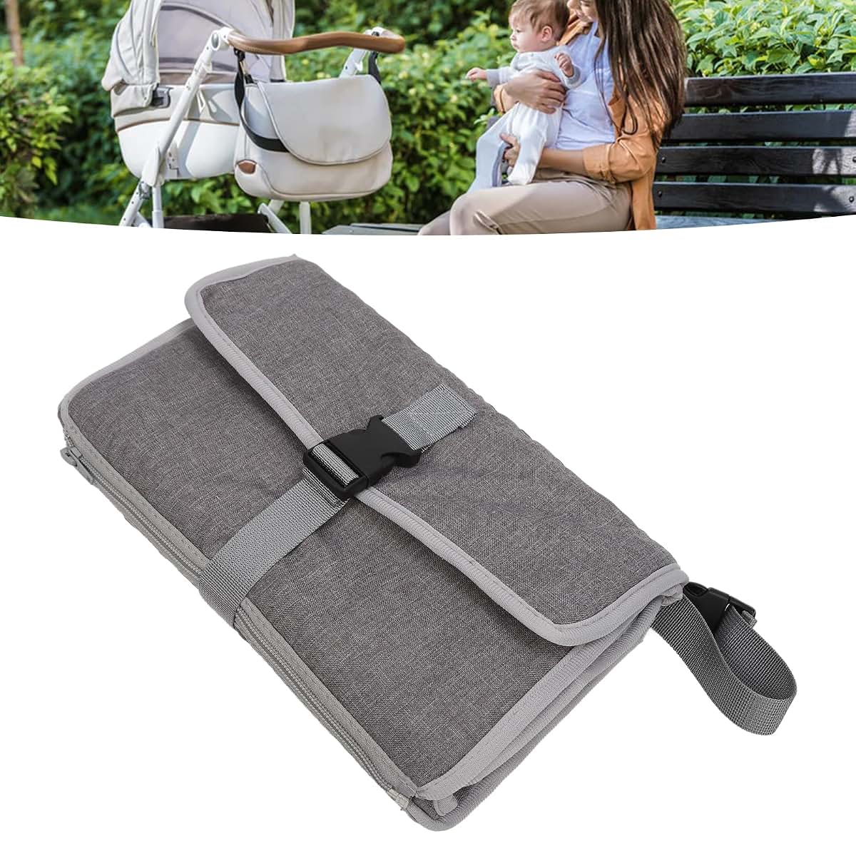 Ylwxzenith Portable Detachable Travel Change Pad with and Multi Function Storage for Diaper Changes (photo 3)