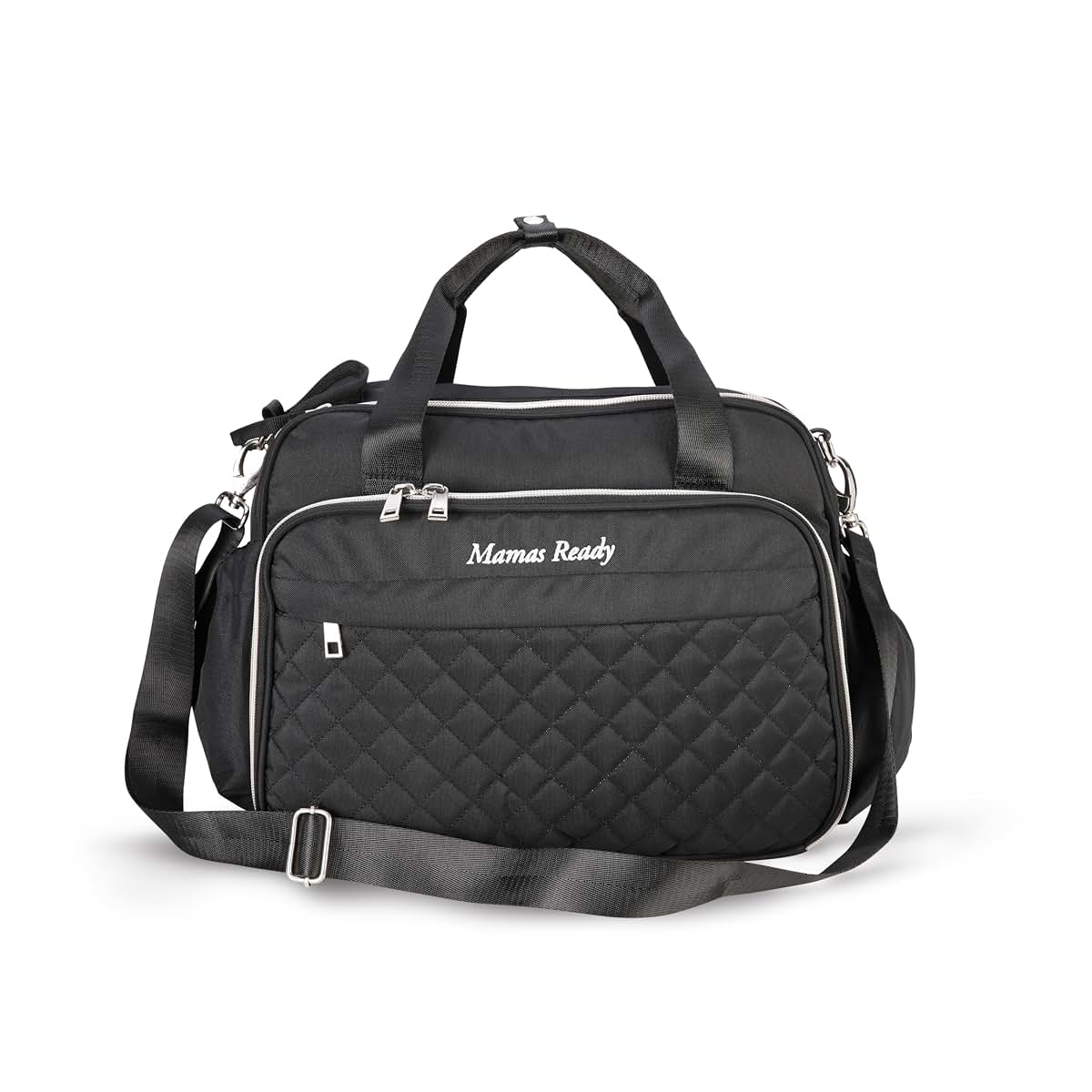 Mamas Ready Diaper Bag, Baby Changing Bag, Large Nappy Bag, Baby Bag with Portable Changing Mat for Mom and Dad