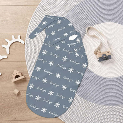 YallLocoMo Personalized Baby Swaddle Blanket with Matching Hat (photo 2)