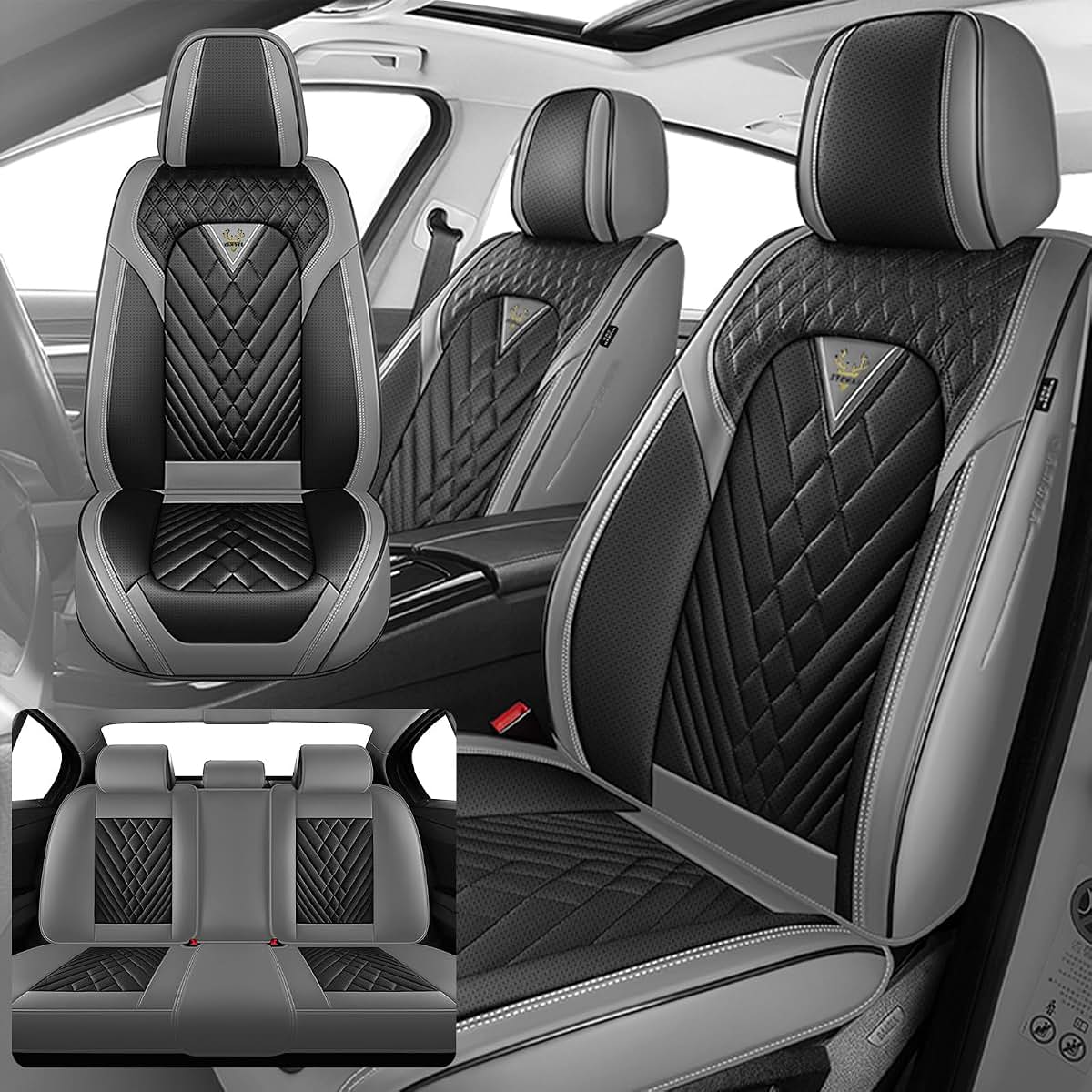 AutoSeat Protector Waterproof Nappa Leather Seat Covers for Mazda CX5