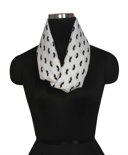 Bacati - 100 Percent Cotton Muslin (Nursing Scarf, Black Mustache) (photo 3)
