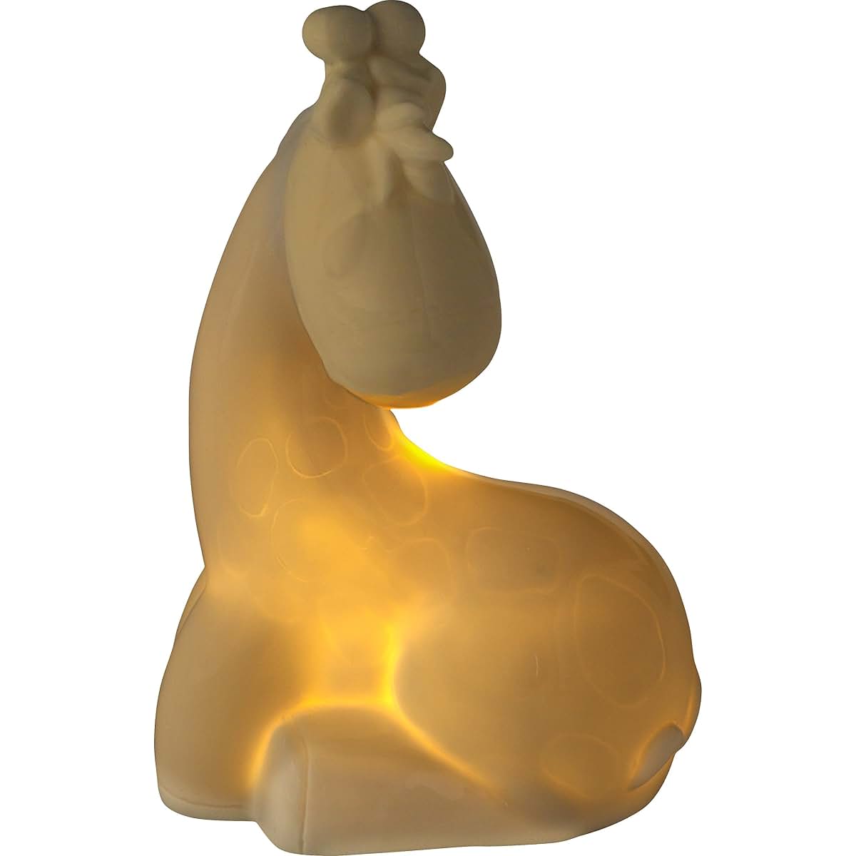 Precious Moments Raffie Giraffe Ceramic Battery Operated Nightlight, Beige