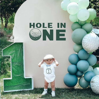 CANTLY Hole in One 1st Birthday Golf Theme Decal