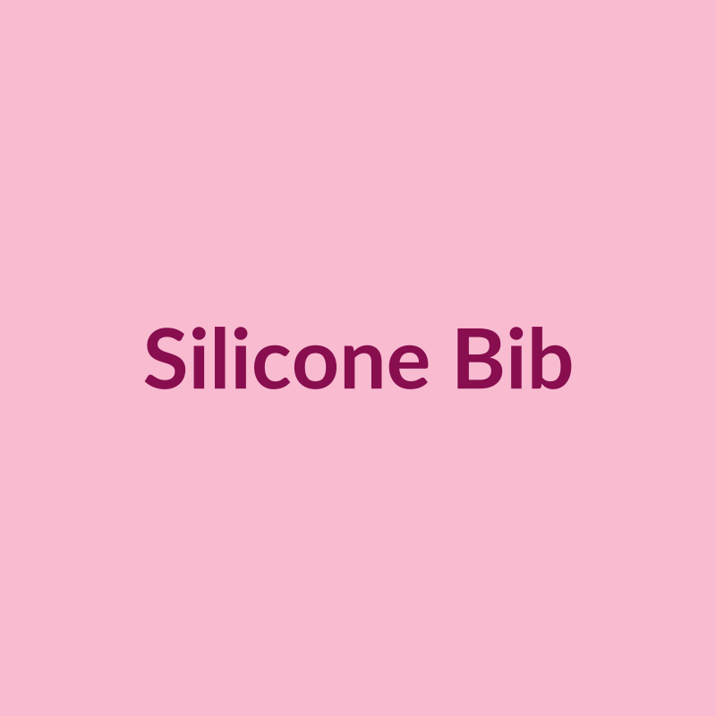 Silicone baby bib with food catcher pocket
