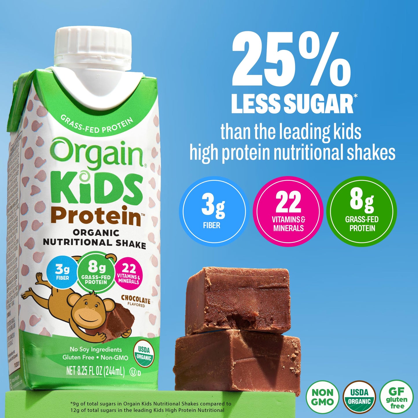 Orgain Organic Kids Nutritional Protein Shakes Chocolate