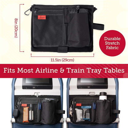 Lusso Gear Airplane Tray Table Cover with Pockets