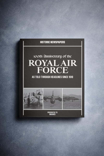 Signature Gifts RAF Personalized War Newspaper History Book (photo 3)