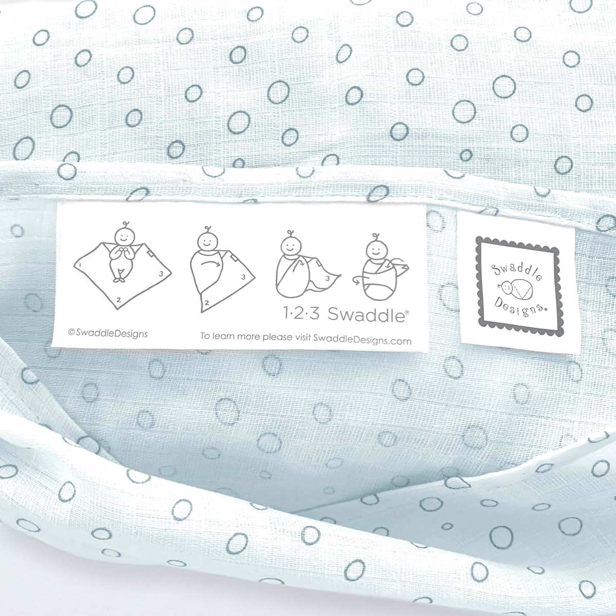 SwaddleDesigns Marquisette Receiving Swaddle Blanket 100% Cotton 46x46 Inches