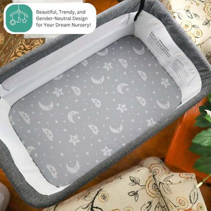 TANSY PANDA Bassinet Sheets for Angelbliss, Koolerthings, Chicco LullaGo, BCOL, Semphis Bassinet Bedside Sleeper by