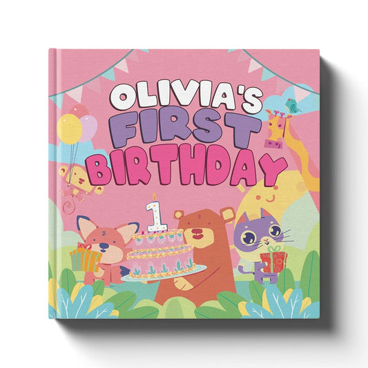 Luna Studios My First Birthday Personalized Children's Book For Girl