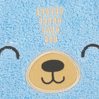 C.R. Gibson Cute Bear Cotton Gender Neutral Baby Bath Mitt