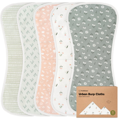 Fleur Organic Burp Cloths 5-Pack