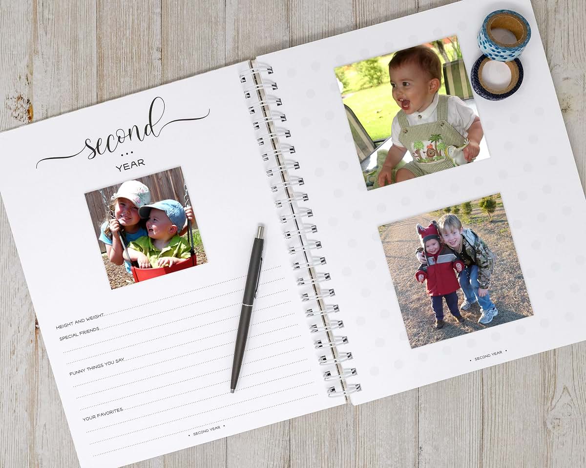 Charmbooks Toddler Memory Book - Toddler to Age 5 Journal - Personalized First Birthday Gift - 13 Months - 5 Years (photo 4)