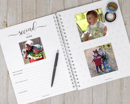 Charmbooks Toddler Memory Book - Toddler to Age 5 Journal - Personalized First Birthday Gift - 13 Months - 5 Years (photo 4)