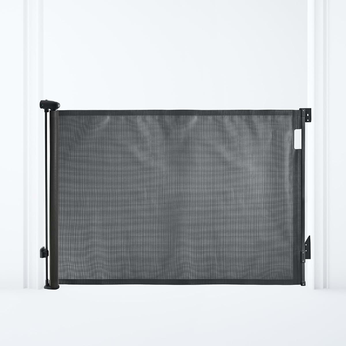 Dreambaby Glide N Hide Retractable Baby Gate, 35 Inch Extra Tall, 55 Inch Wide Mesh