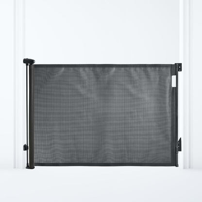 Dreambaby Glide N Hide Retractable Baby Gate, 35 Inch Extra Tall, 55 Inch Wide Mesh