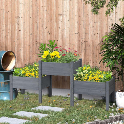 YBCHFGA Ergonomic Three-Tier Raised Garden Bed for Vegetables and Herbs (photo 2)