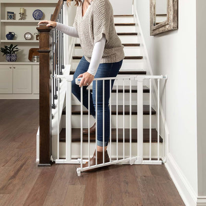 Qdos Auto-Close SafeGate Baby Gate Extensions, Set of 2, Slate